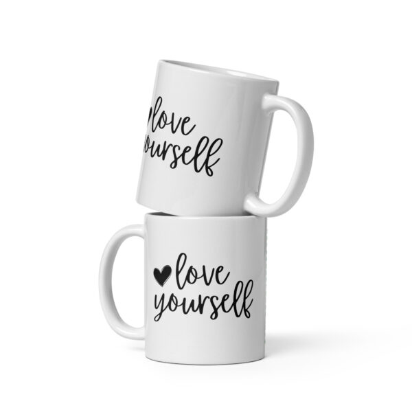 Love Yourself - White Glossy Mug - Image 2