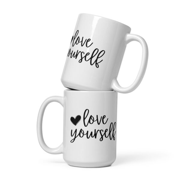Love Yourself - White Glossy Mug - Image 3